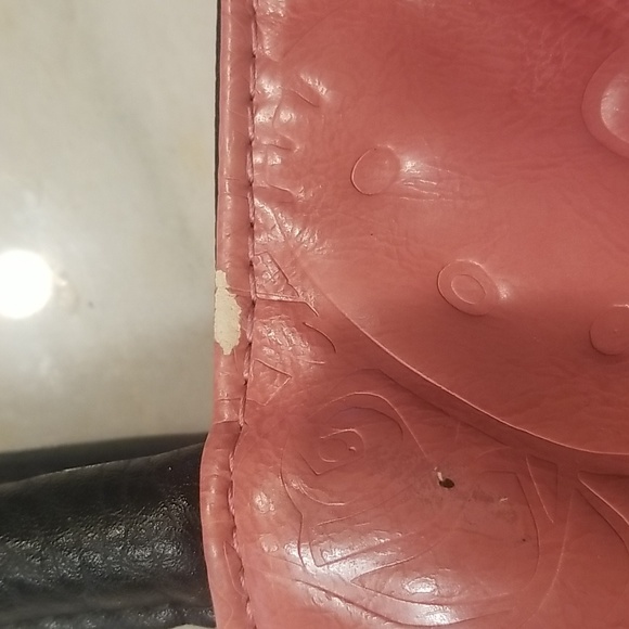 USED HELLO KITTY MONOGRAM Pink and black tote 13 L x 9 W x 4 D - Picture 7 of 8